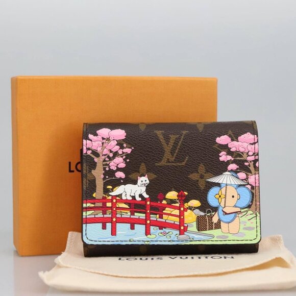 LOUIS VUITTON Monogram Vivienne Portefeuille Victorine Wallet M81638 Auth 98410S - Picture 11 of 16